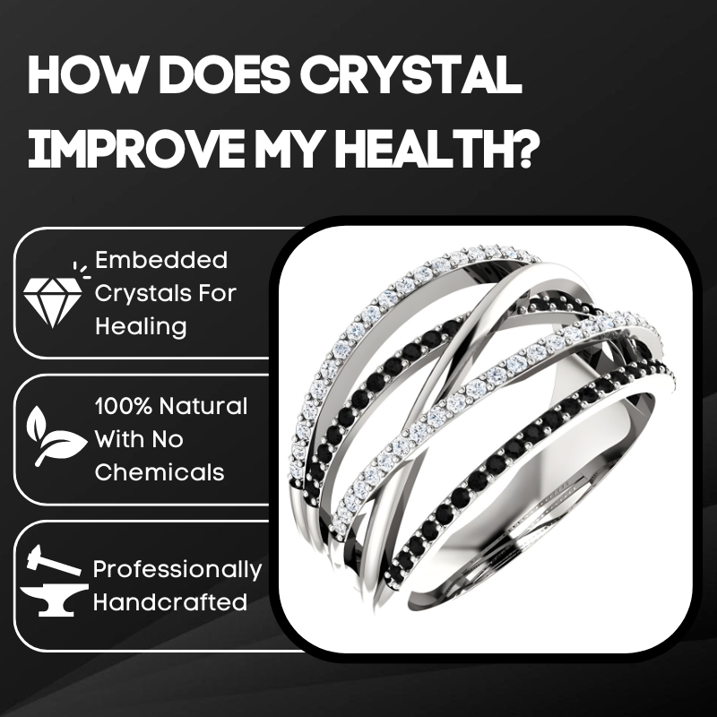 [Luxe Collection] Crystal Healing™ Diamond Cross Slimming Ring