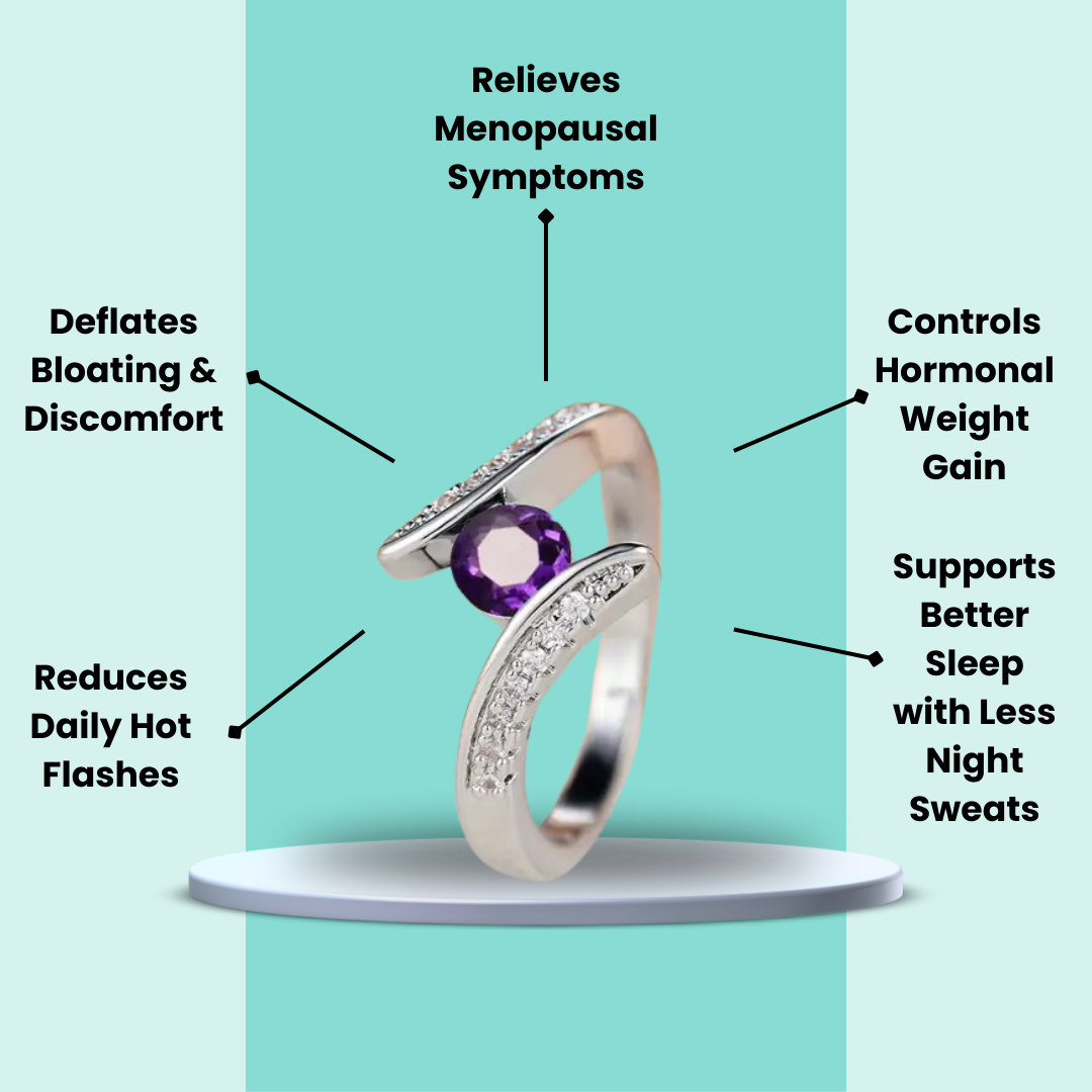 MagTherapy™ 18k Promise Swirl Menopause Ring