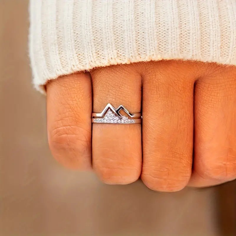 MagTherapy™ 925 Mountain Design Menopause Ring