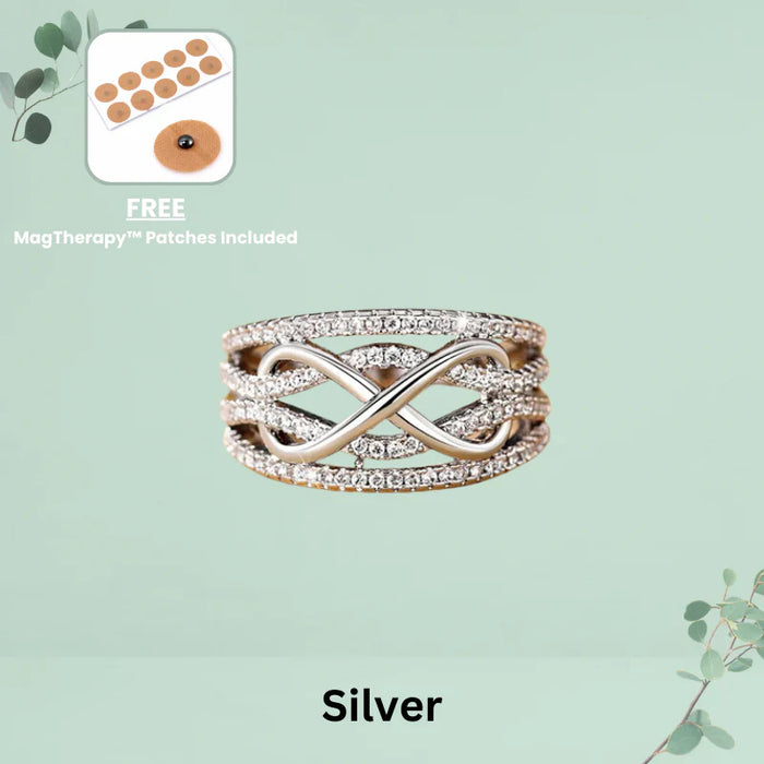 MagTherapy™ 18k Plated Shining Infinity Menopause Ring 2.0