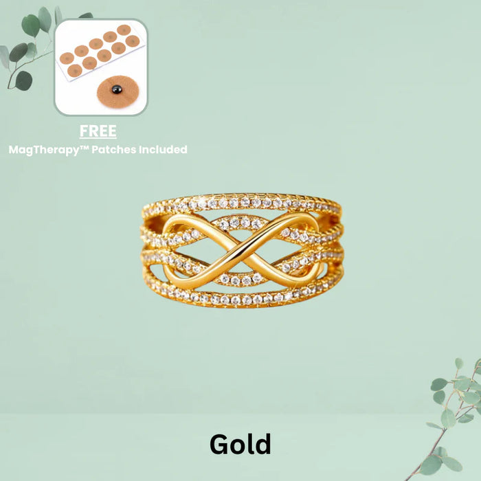 MagTherapy™ 18k Plated Shining Infinity Menopause Ring 2.0