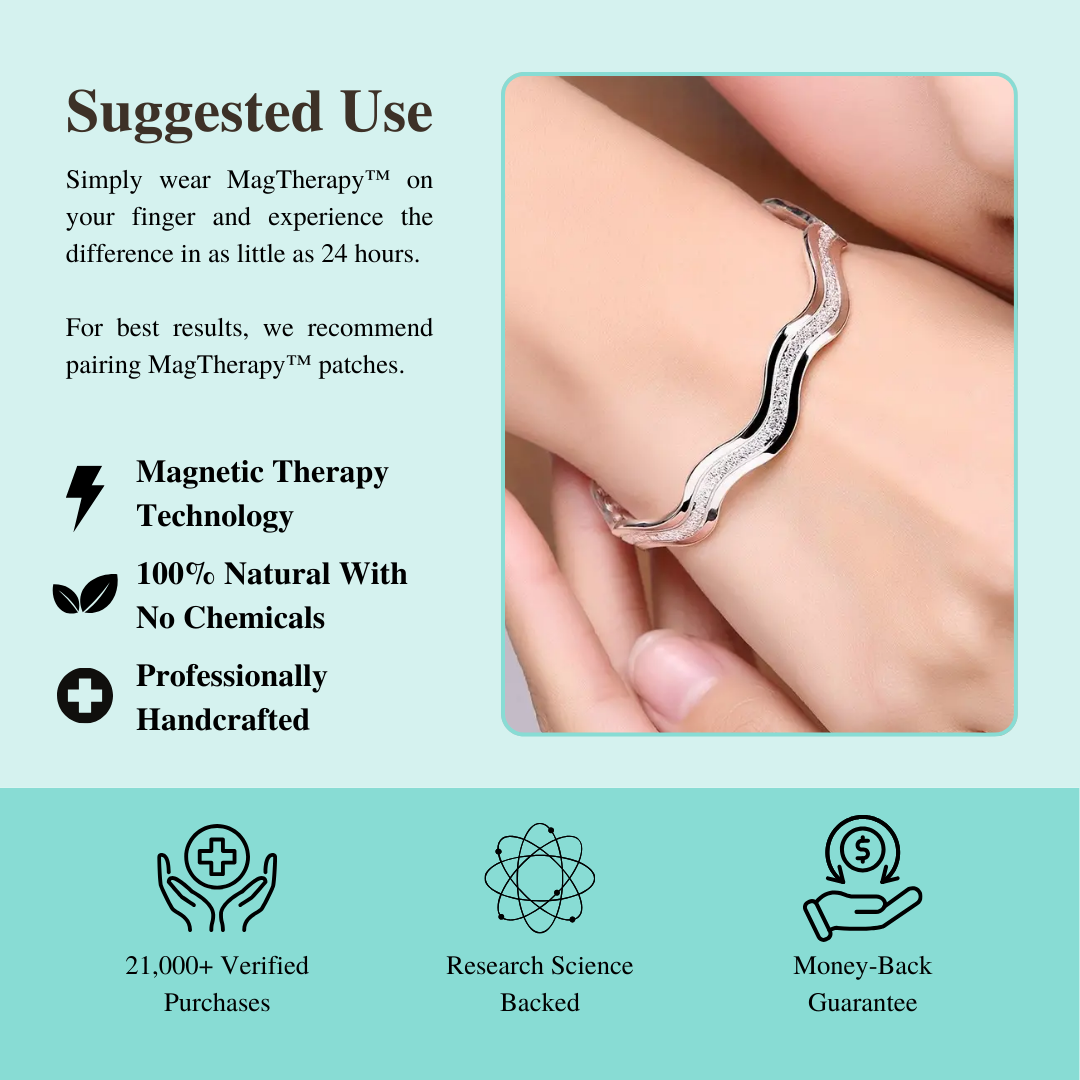 MagTherapy™ Frosted Interwoven Menopause Bracelet