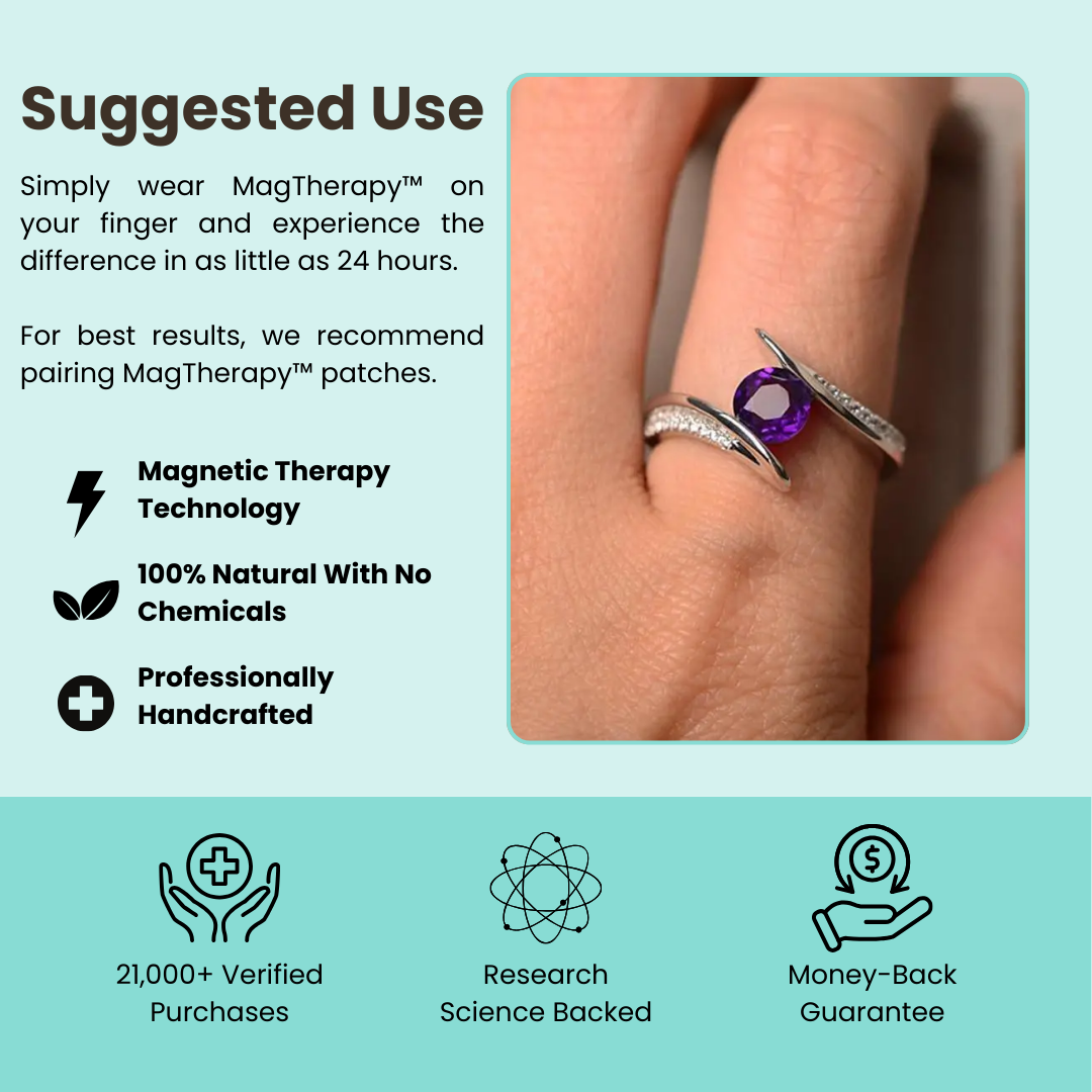 MagTherapy™ 18k Promise Swirl Menopause Ring