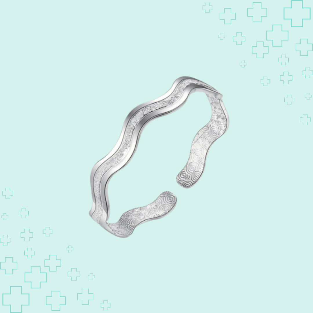 MagTherapy™ Frosted Interwoven Menopause Bracelet