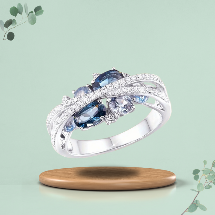 MagTherapy™ Artistic Sea Blue Menopause Ring