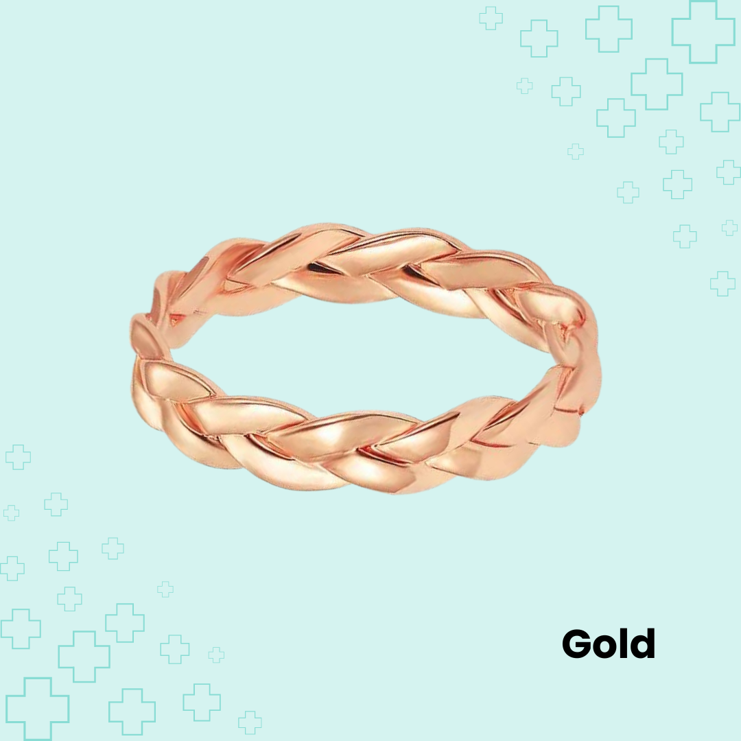 MagTherapy™ 14k Twist Braided Menopause Ring