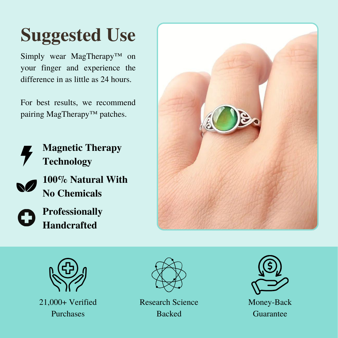 MagTherapy™ 18k Unisex Mood Change Slimming Ring