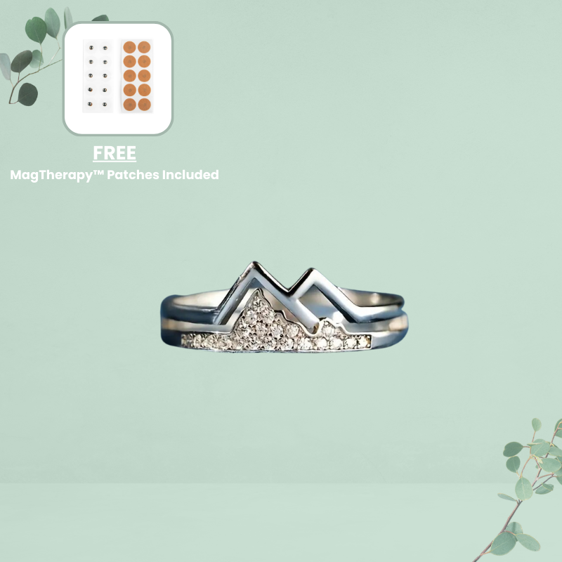 MagTherapy™ 925 Mountain Design Menopause Ring