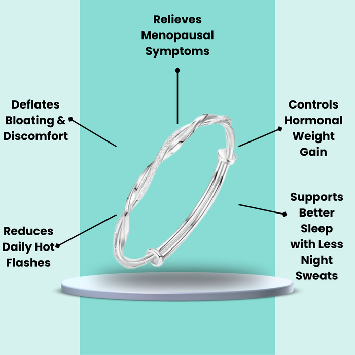 MagTherapy™ 925 Twist Finish Menopause Bracelet