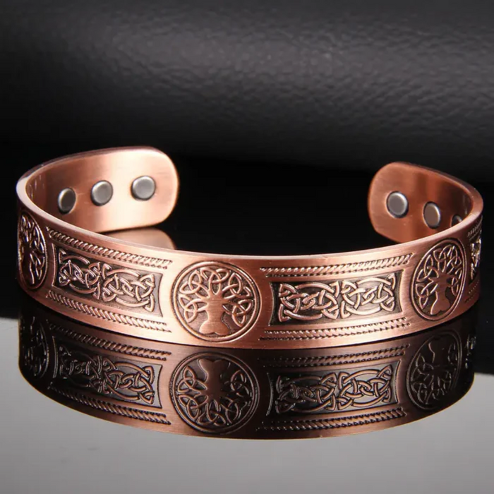 MagTherapy™ 18k Plated Tree of Life Menopause Bracelet