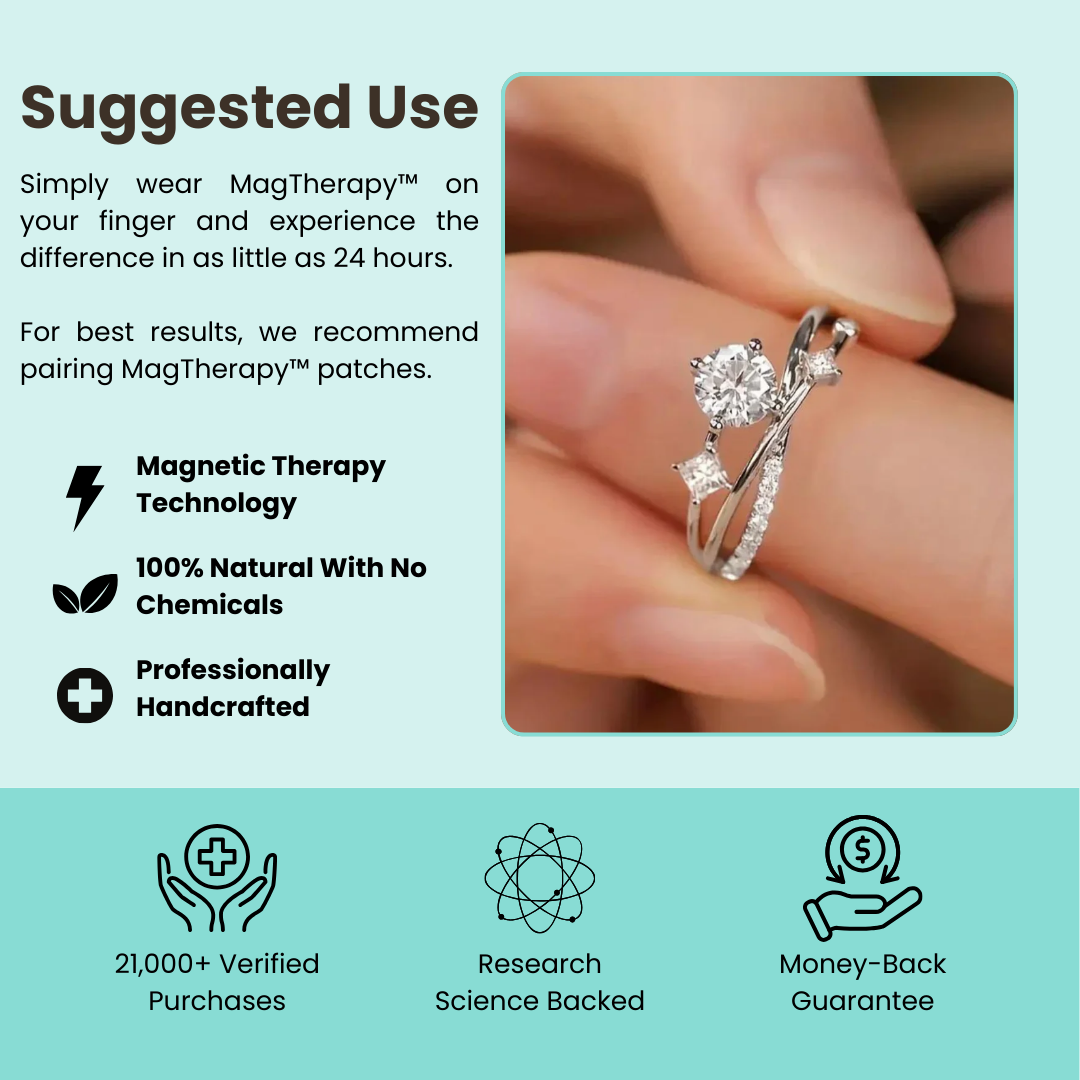 MagTherapy™ 18K Rhinestone Promise Menopause Ring