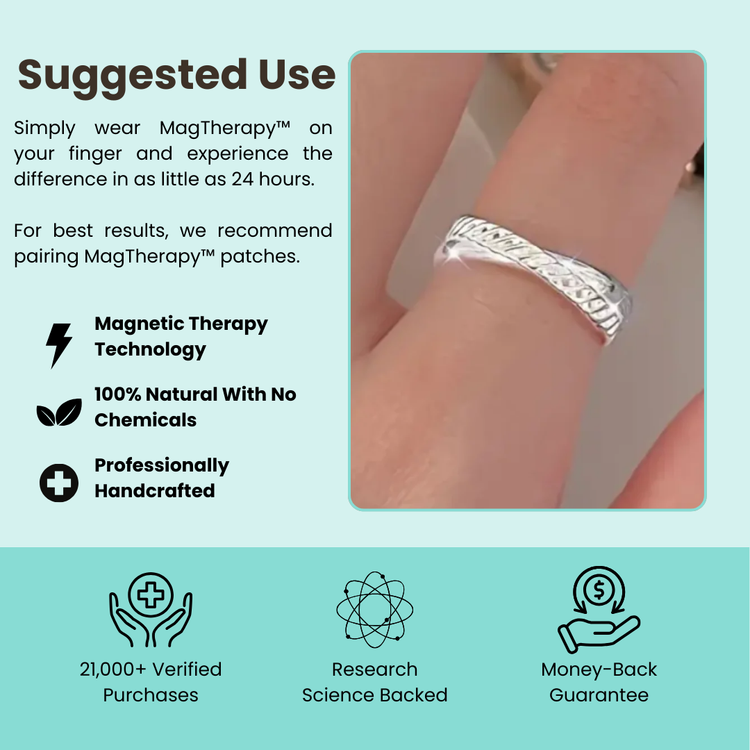 MagTherapy™ 18k Cross Twist Menopause Ring