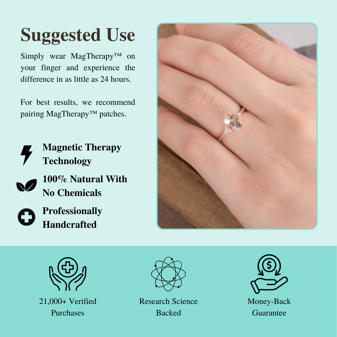 MagTherapy™ 925 Versatile Cubic Zirconia Menopause Ring